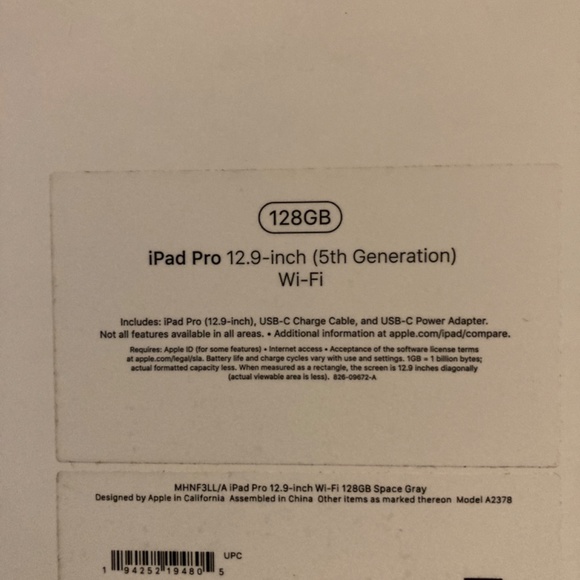 iPad Pro 12.9 inch 128GB
